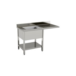 Sink cabinet sliding 1400X700 1 tub left hand drainer