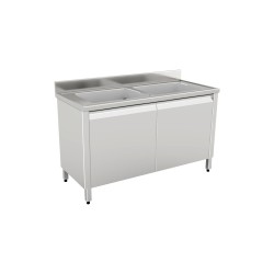 Lavabo armoire égouttoir de coulissant 2 baignoires main gauche 1400 X 700