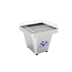 Espositore Aquamarina con serpentina a contatto 1057x1030x922h