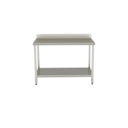 Table avec dosseret tablette et arrière inférieure 1800 X 700