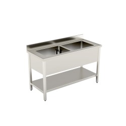 Lavelli a giorno 1200X700 su gambe con ripiano inferiore