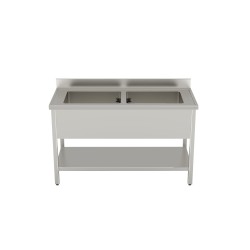 Lavelli a giorno 1200X700 su gambe con ripiano inferiore