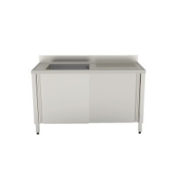 Lavelli armadiati scorrevoli 1000X700 1 vasca gocciolatoio destro