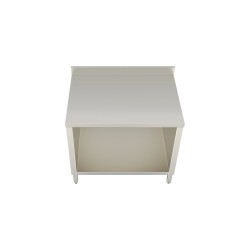 Tavolo armadiato 800X700 con alzatina posteriore