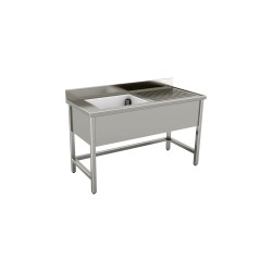 Sink cabinet sliding 1400X700 1 tub left hand drainer