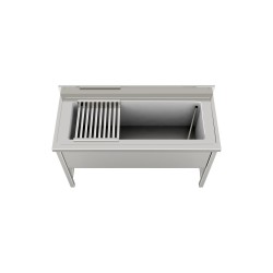 Sliding Cabinet sink waste paper and washing pots 1000X700