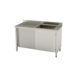 Lavelli armadiati scorrevoli 1000X600 1 vasca gocciolatoio sinistro