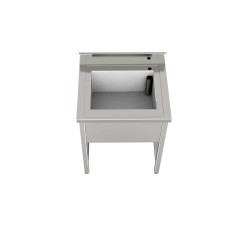 Lavabo + support amovible jour 700 X 700 sur pattes