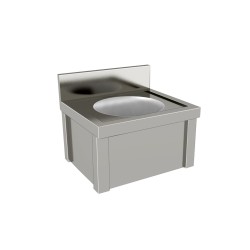 Sink per day 700X700 on legs with lower shelf