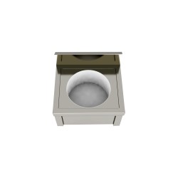 Sink per day 700X700 on legs with lower shelf